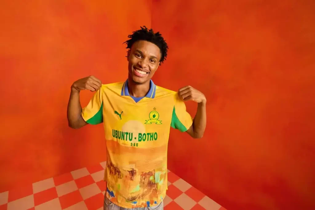 Camisa do Mamelodi Sundowns 2025 une arte e futebol