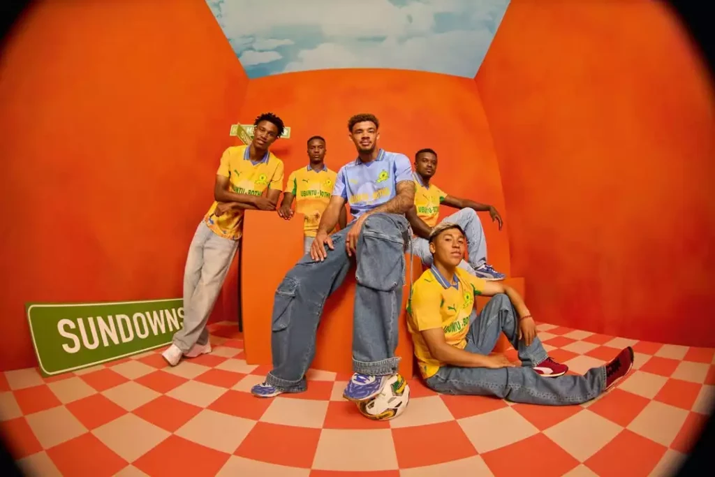 Camisa do Mamelodi Sundowns 2025 une arte e futebol