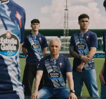 Camisa reserva do Celta de Vigo 2025-2026 homenageia a Galícia