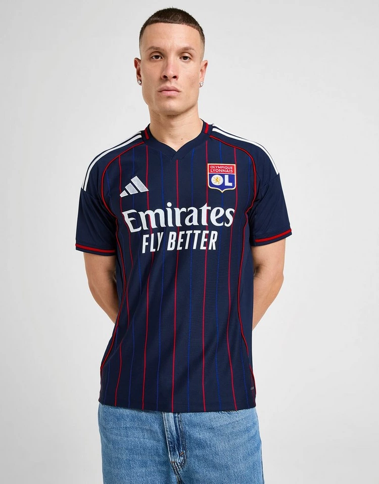 Camisa reserva do Olympique de Lyon 2025-2026 da adidas