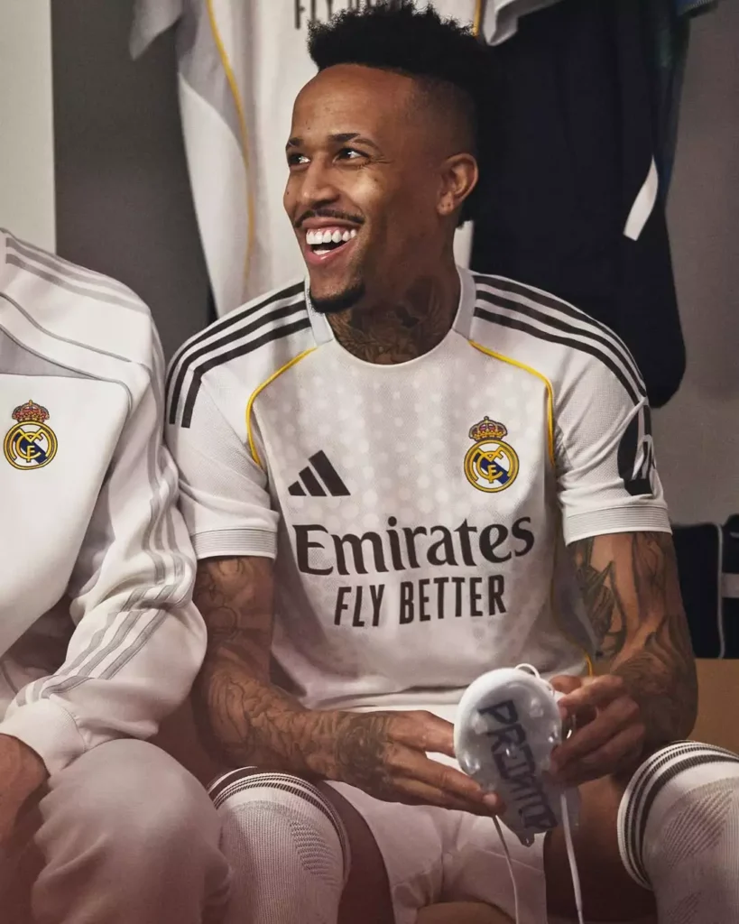 Camisa titular do Real Madrid 2025-2026 homenageia o Bernabéu