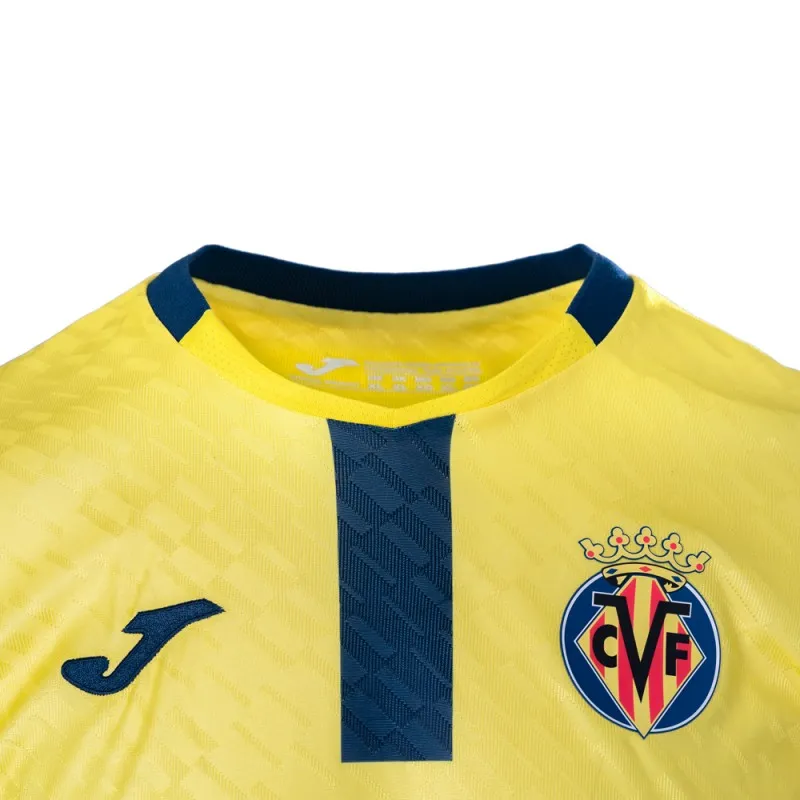 Camisa titular do Villarreal 2025-26 traz faixa azul-marinho