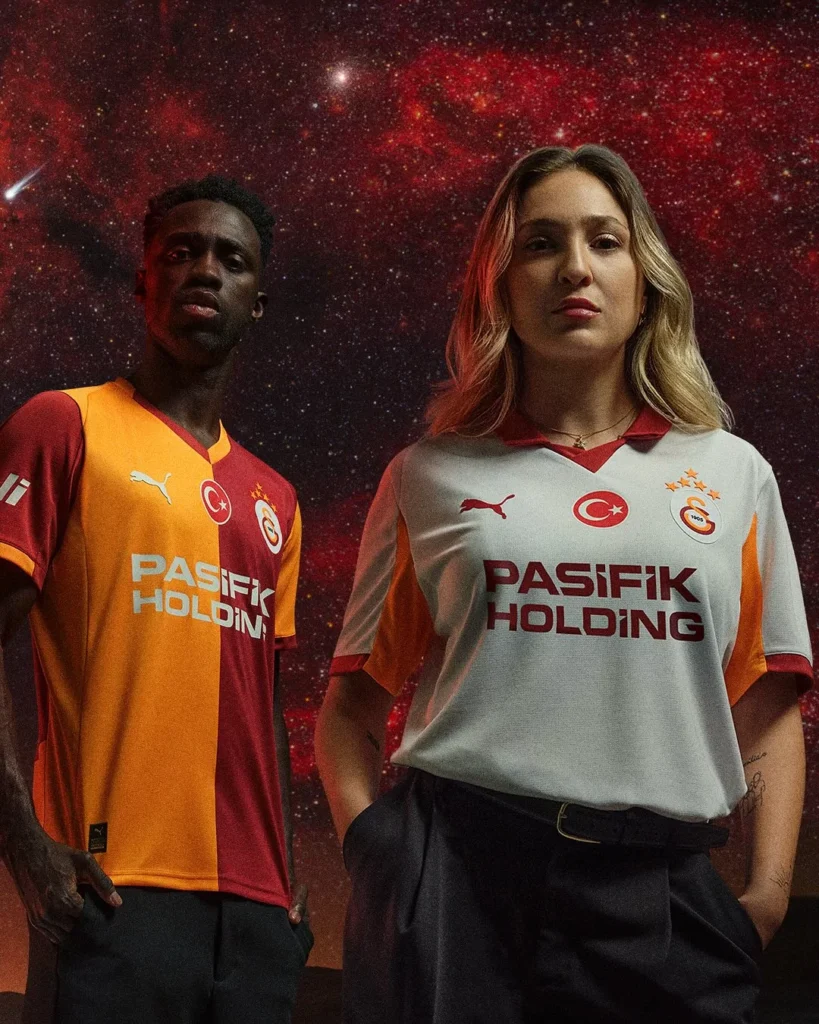 Camisas do Galatasaray 2025-2026 celebram título histórico com estilo