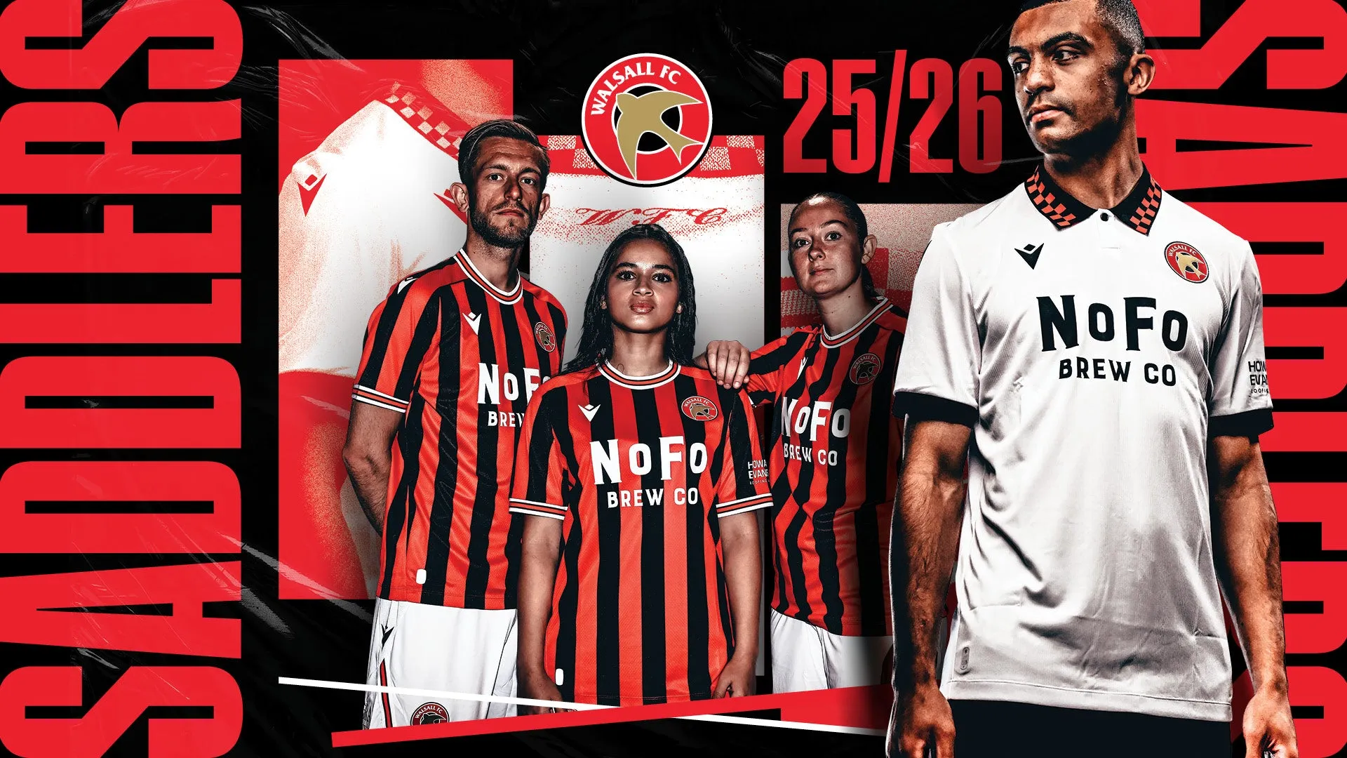 Walsall FC 25-26: Camisas Titular e Reserva Surpreendem